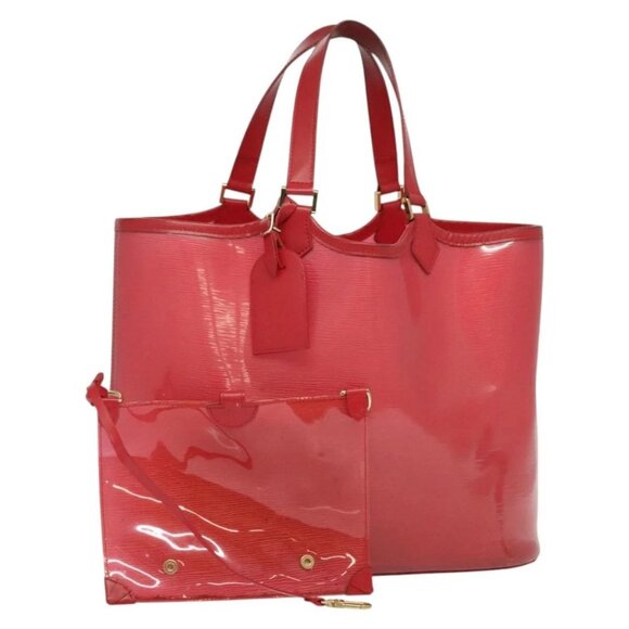 LOUIS VUITTON Epi Plage Lagoon Bay Tote Bag Red M92150 LV Auth 134076 - Picture 1 of 16
